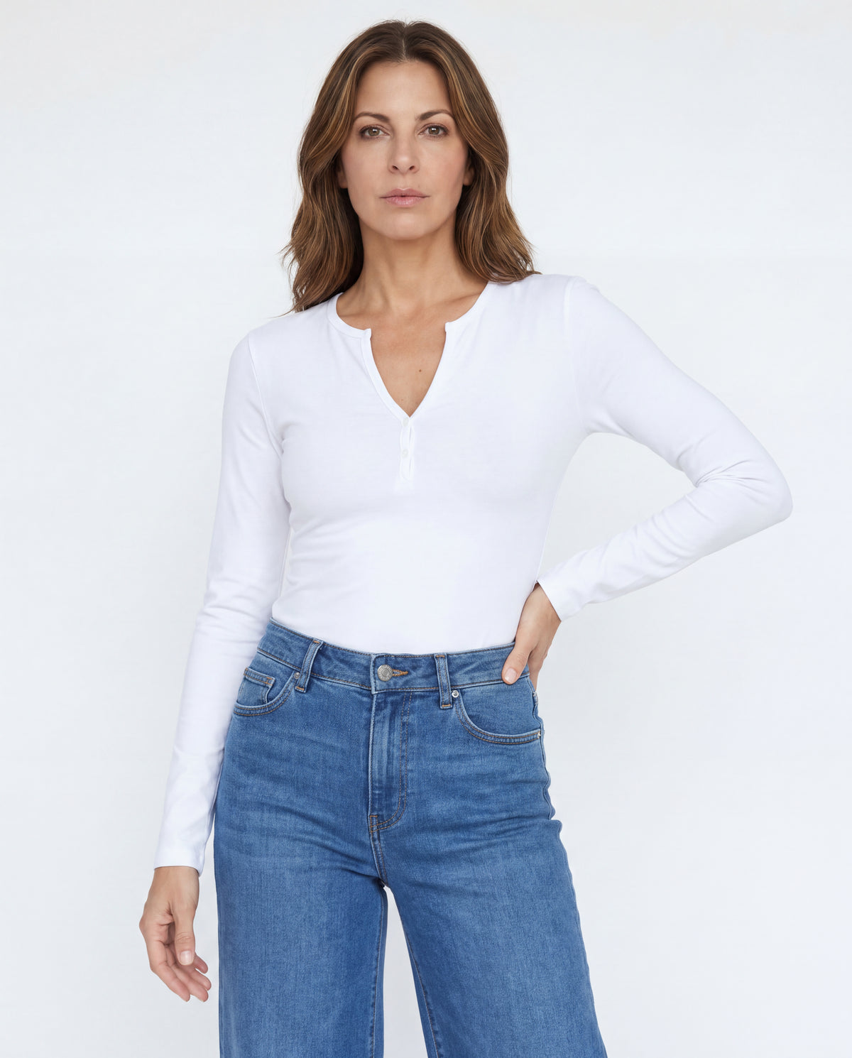 Basica Mujer Fresa - Blanca