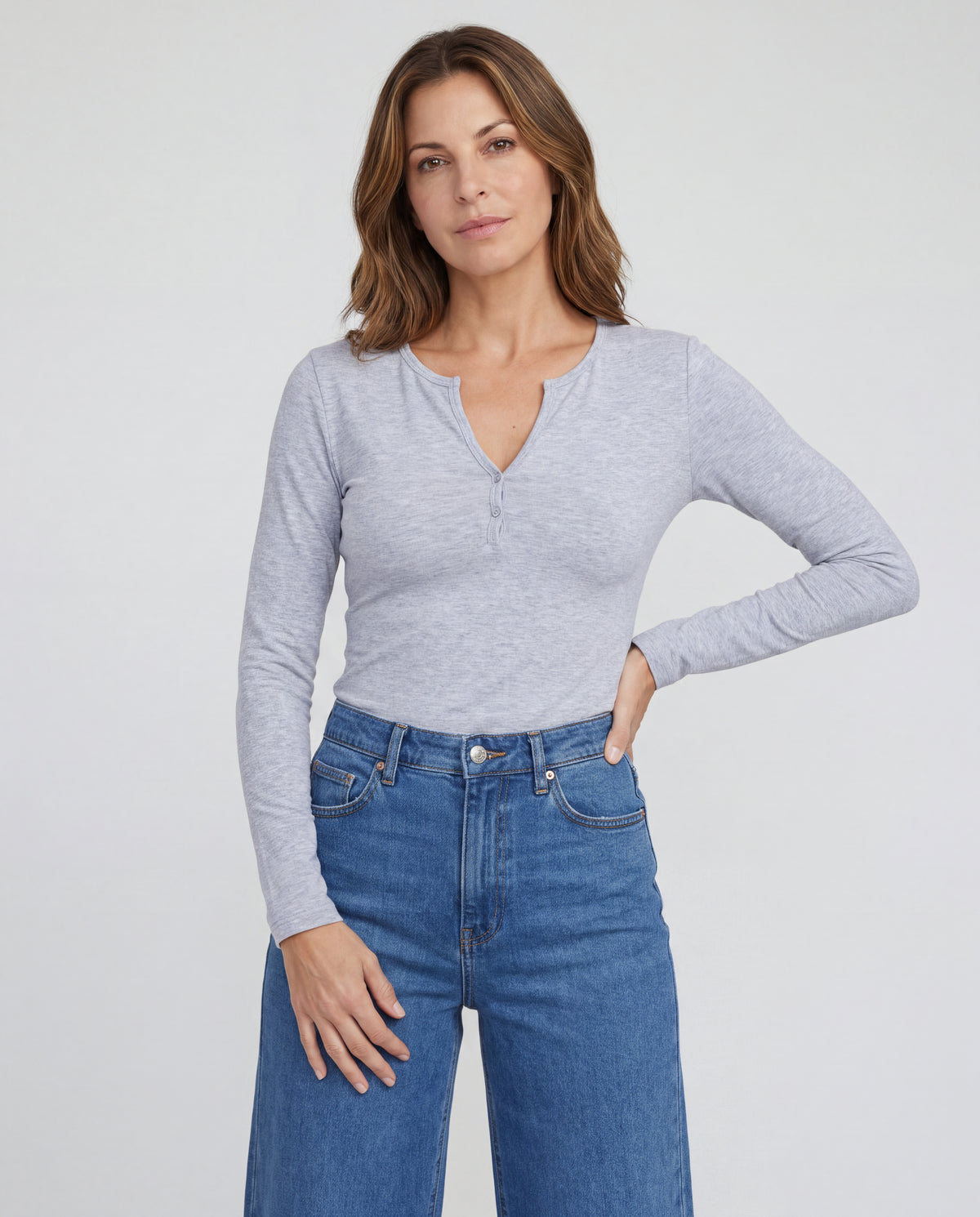 Basica Mujer Fresa - Gris Jaspe