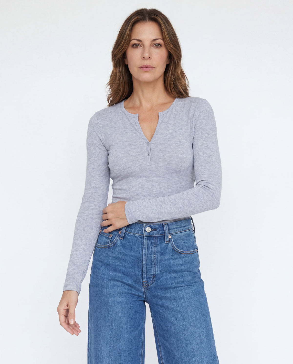 Basica Mujer Fresa - Gris Jaspe