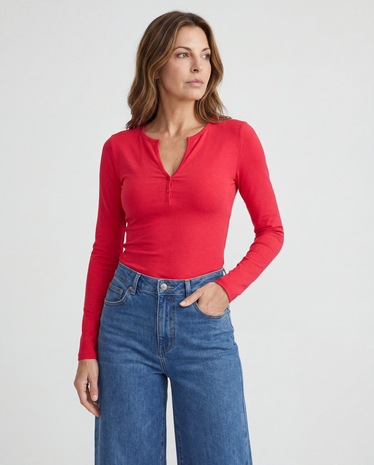 Basica Mujer Fresa - Roja