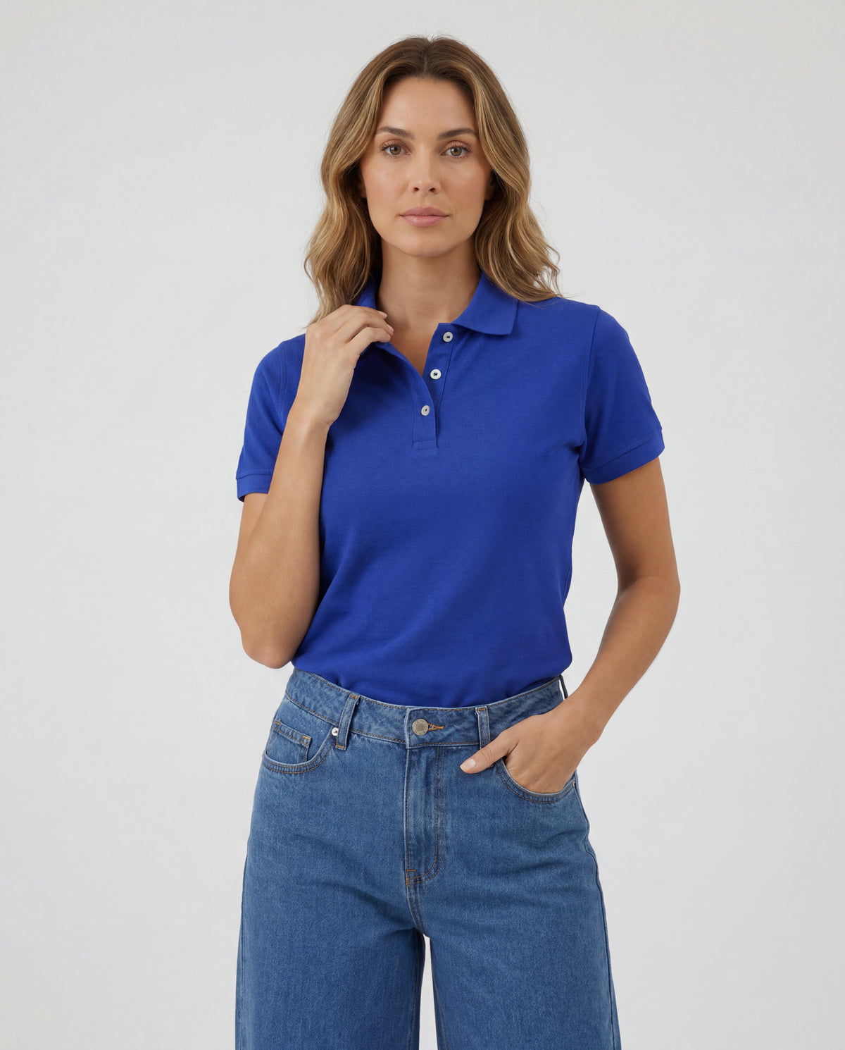 Polo Mujer - Azul Zafiro