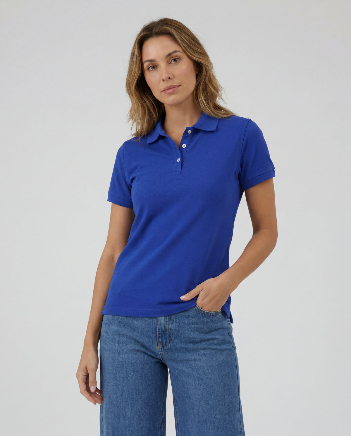 Polo Mujer - Azul Zafiro