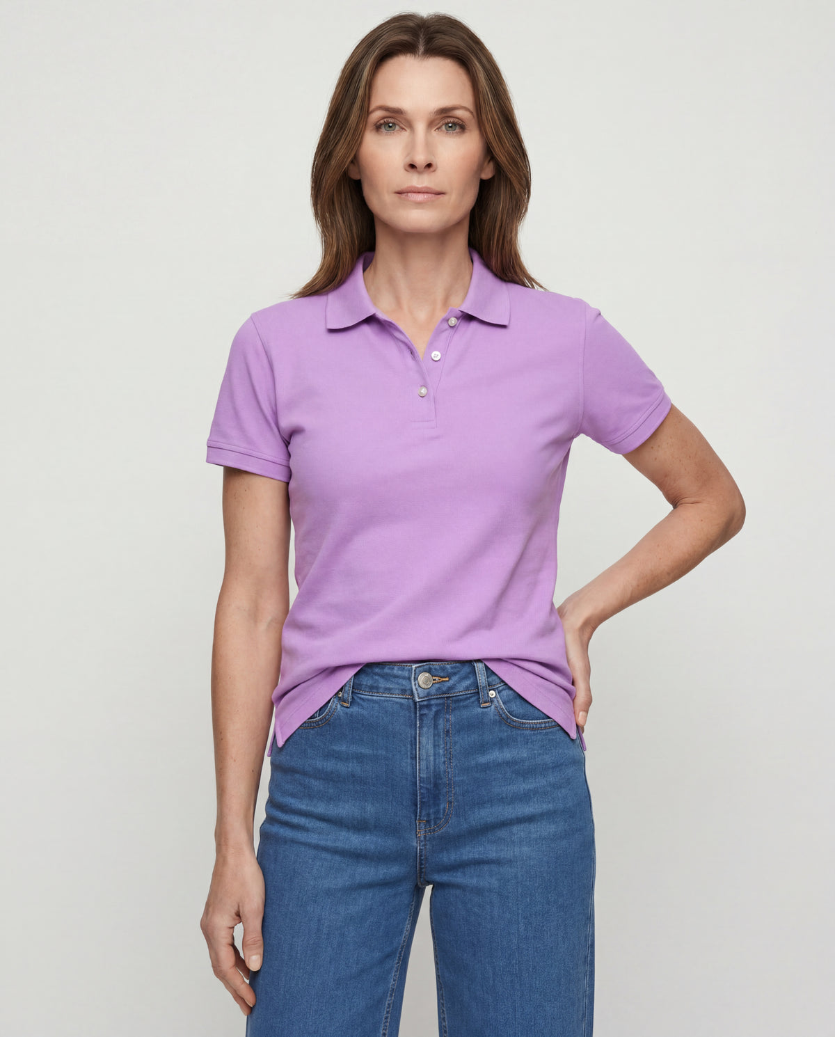 Polo Mujer - Lila Claro