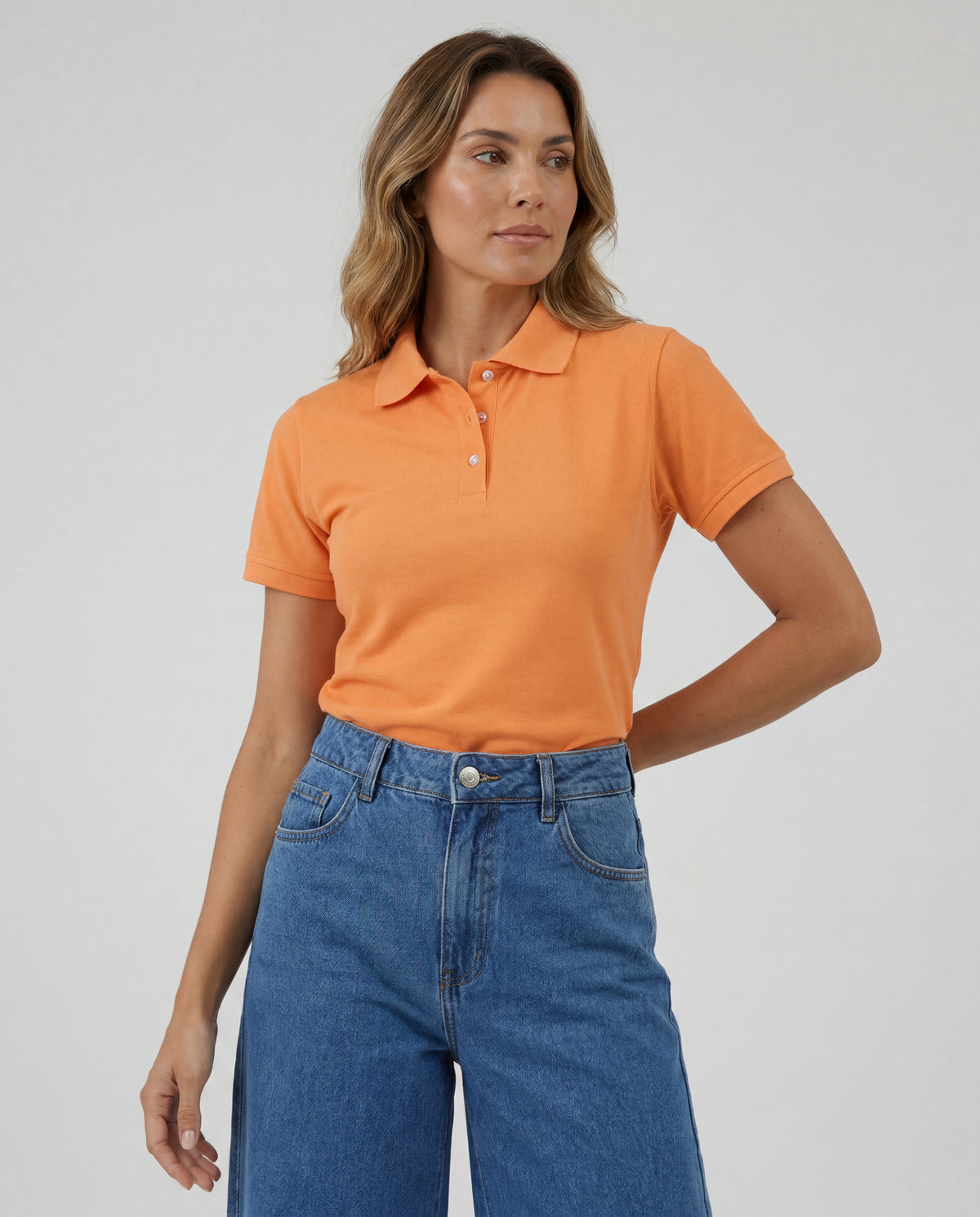Polo Mujer - Mandarina