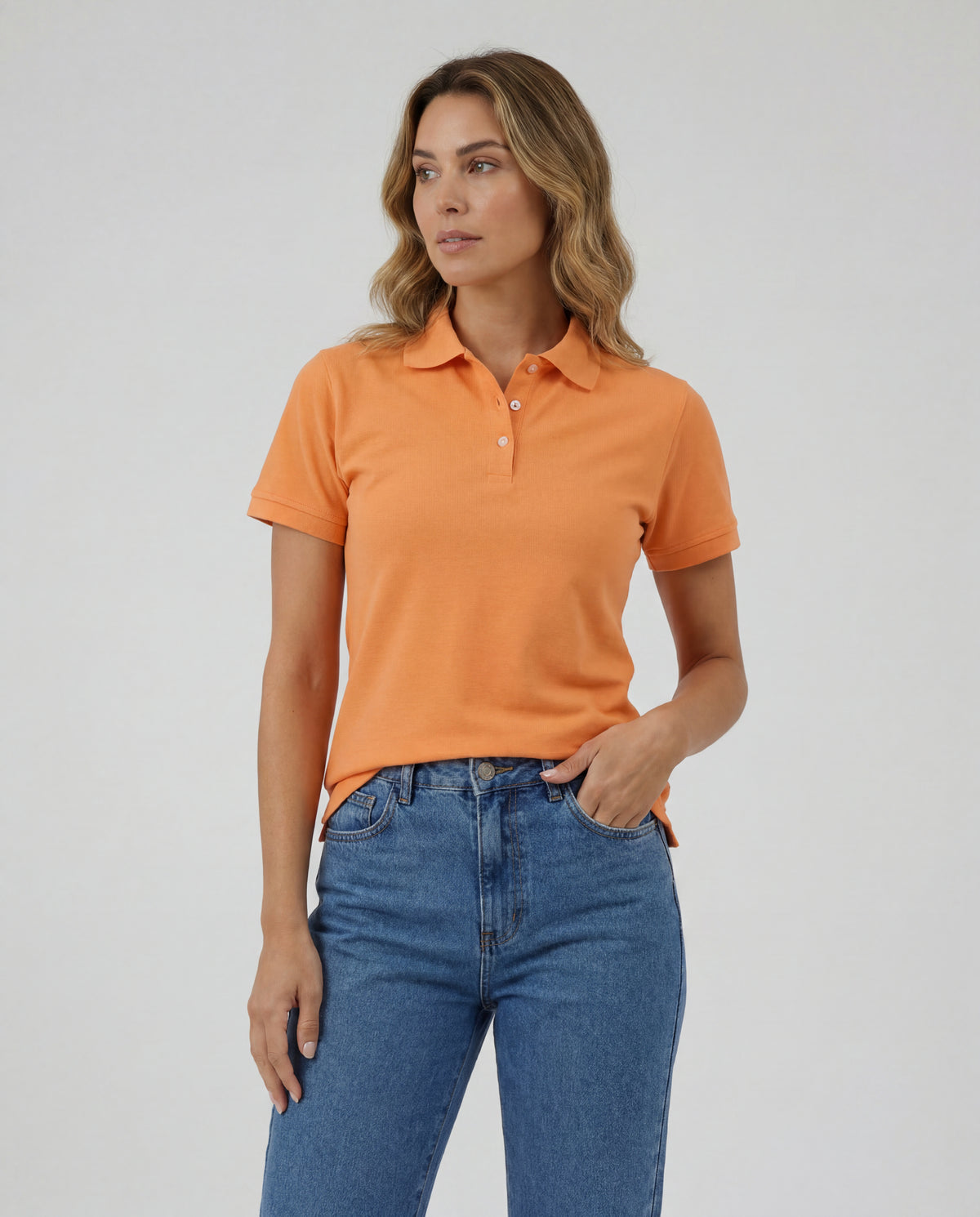 Polo Mujer - Mandarina