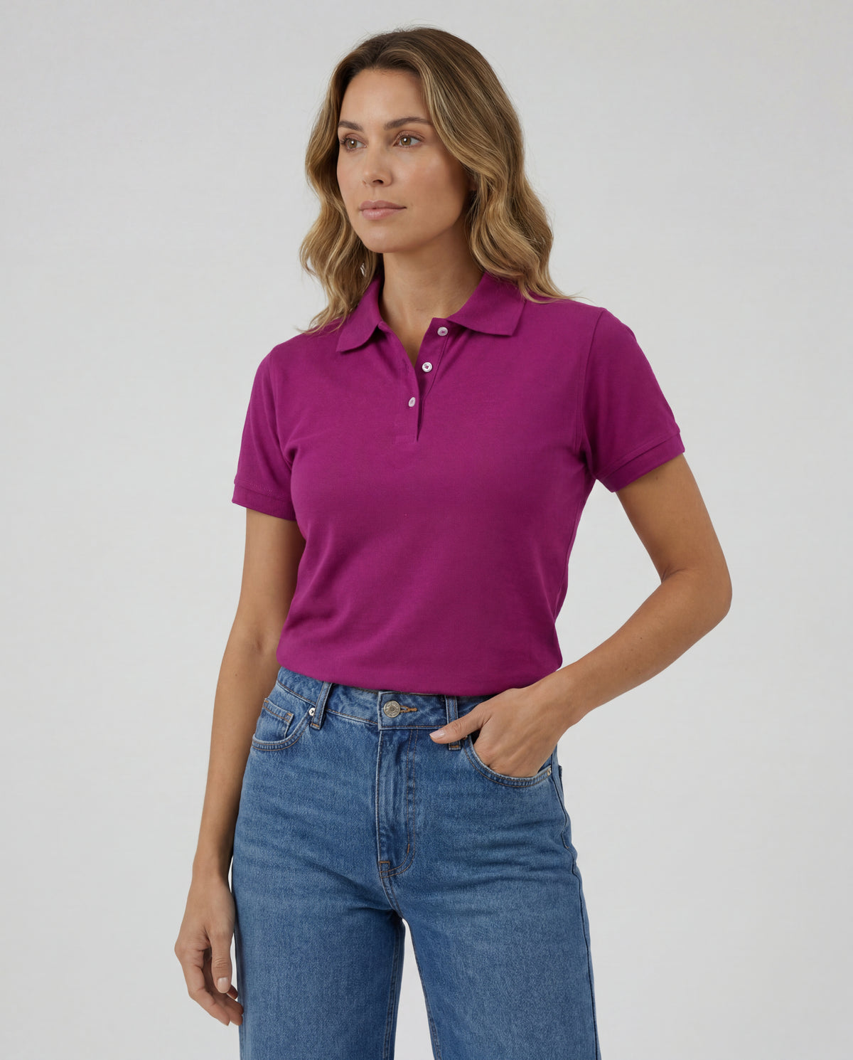 Polo Mujer - Magenta