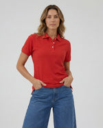 Polo Mujer - Rojo Escarlata