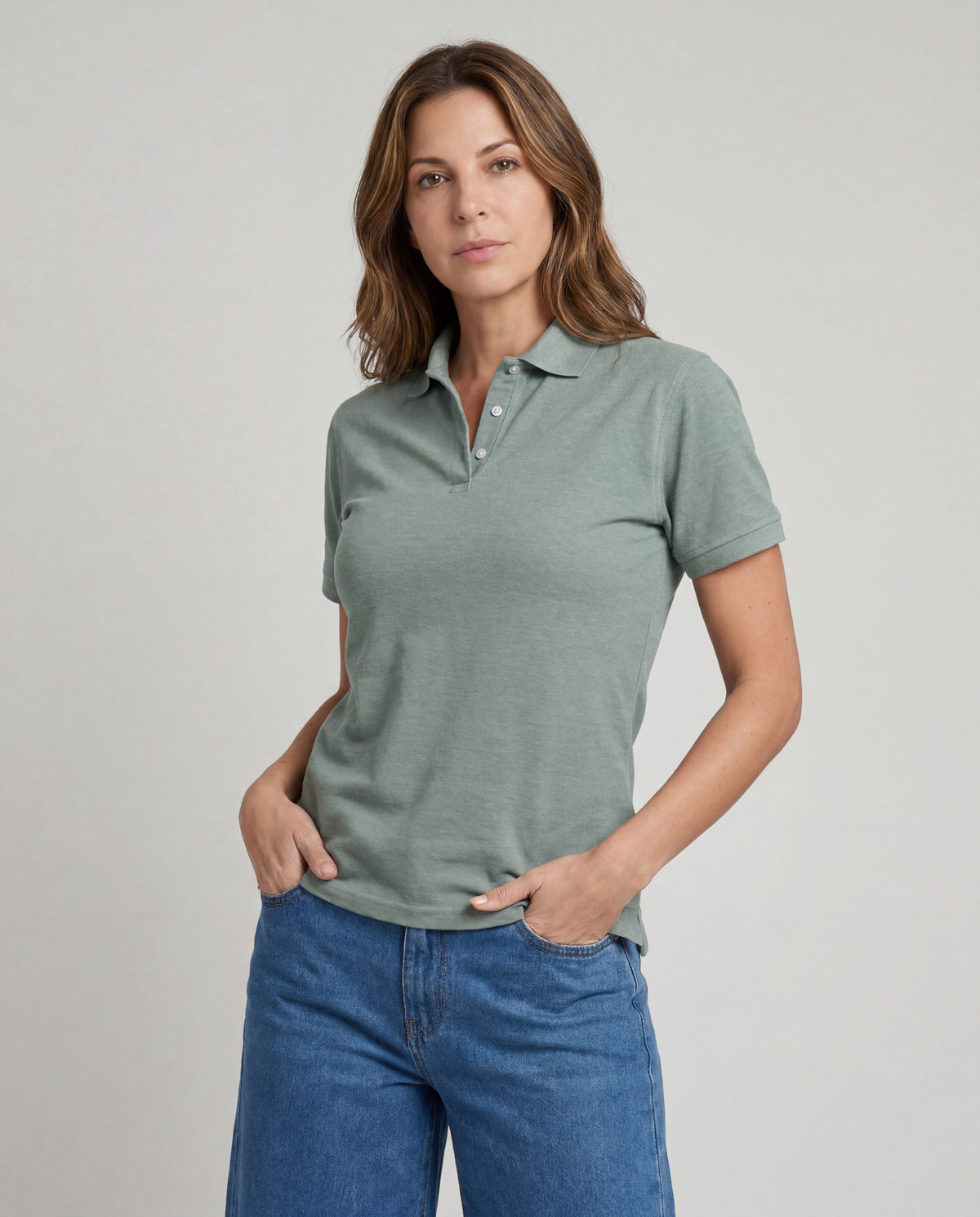 Polo Mujer - Verde Jaspe