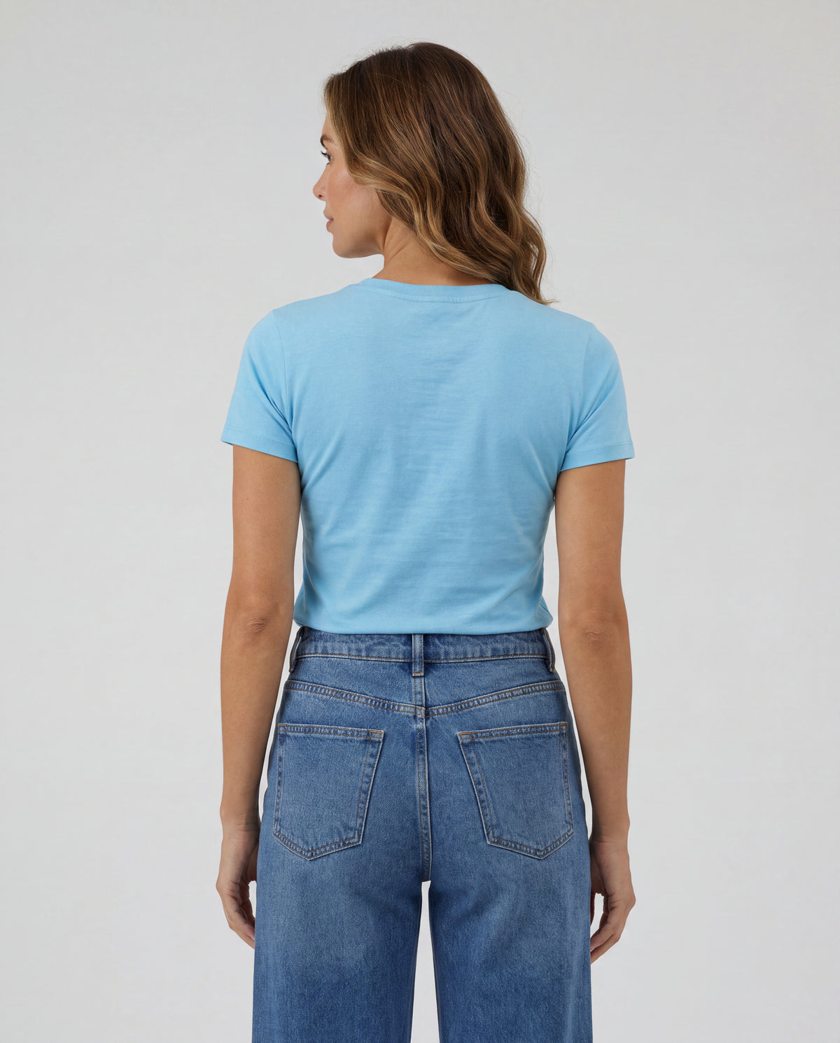 Camiseta Mujer Cuello Redondo - Agua