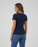 Camiseta Mujer Cuello Redondo - Azul Navy