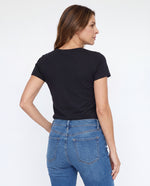 Camiseta Mujer Cuello Redondo - Negra