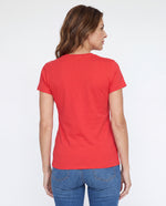 Camiseta Mujer Cuello Redondo - Roja
