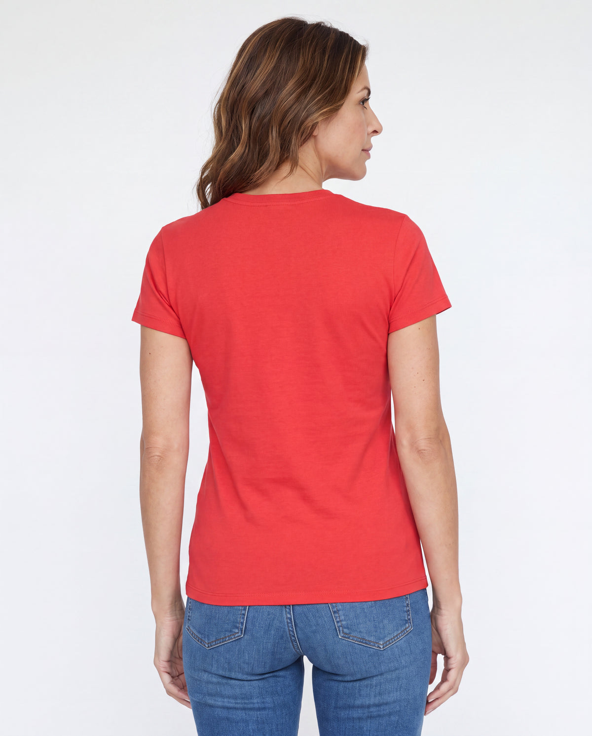 Camiseta Mujer Cuello Redondo - Roja