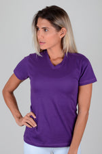 Camiseta Mujer Cuello V - Uva