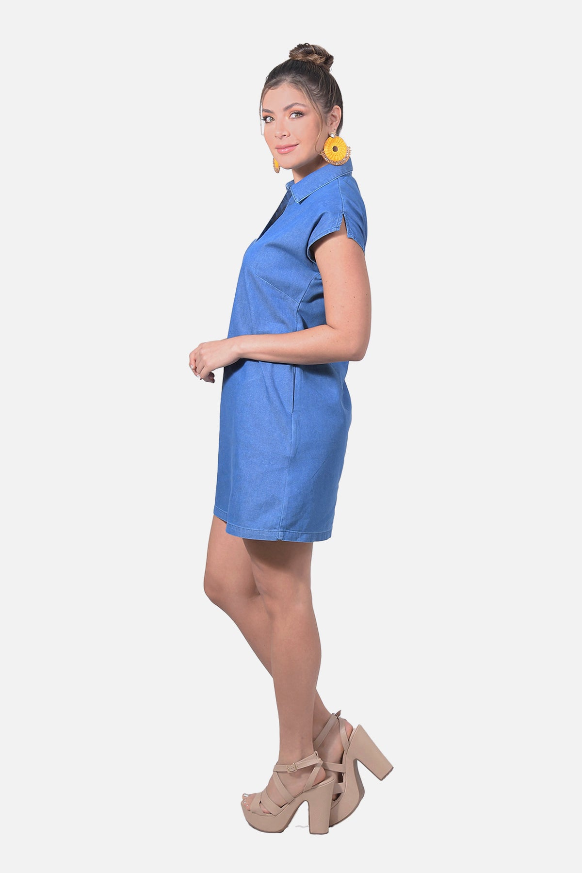 Vestido Merced - Azul Medio