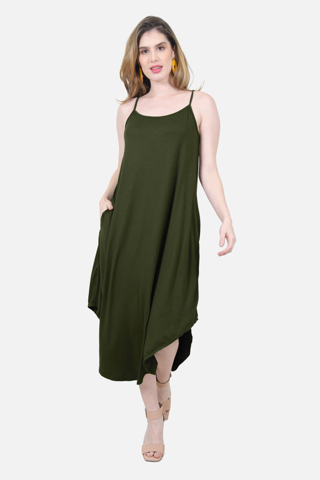 Vestido Hillary - Verde Militar