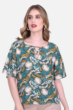 Blusa Cleotilde - Petroleo