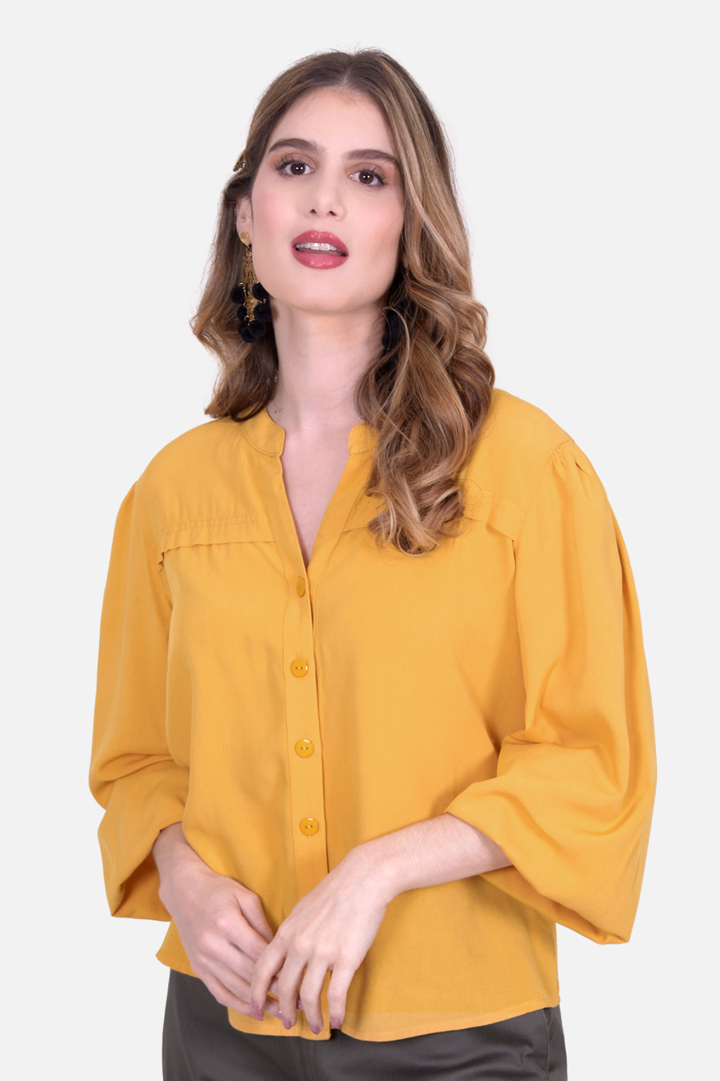 Blusa Maria - Mostaza