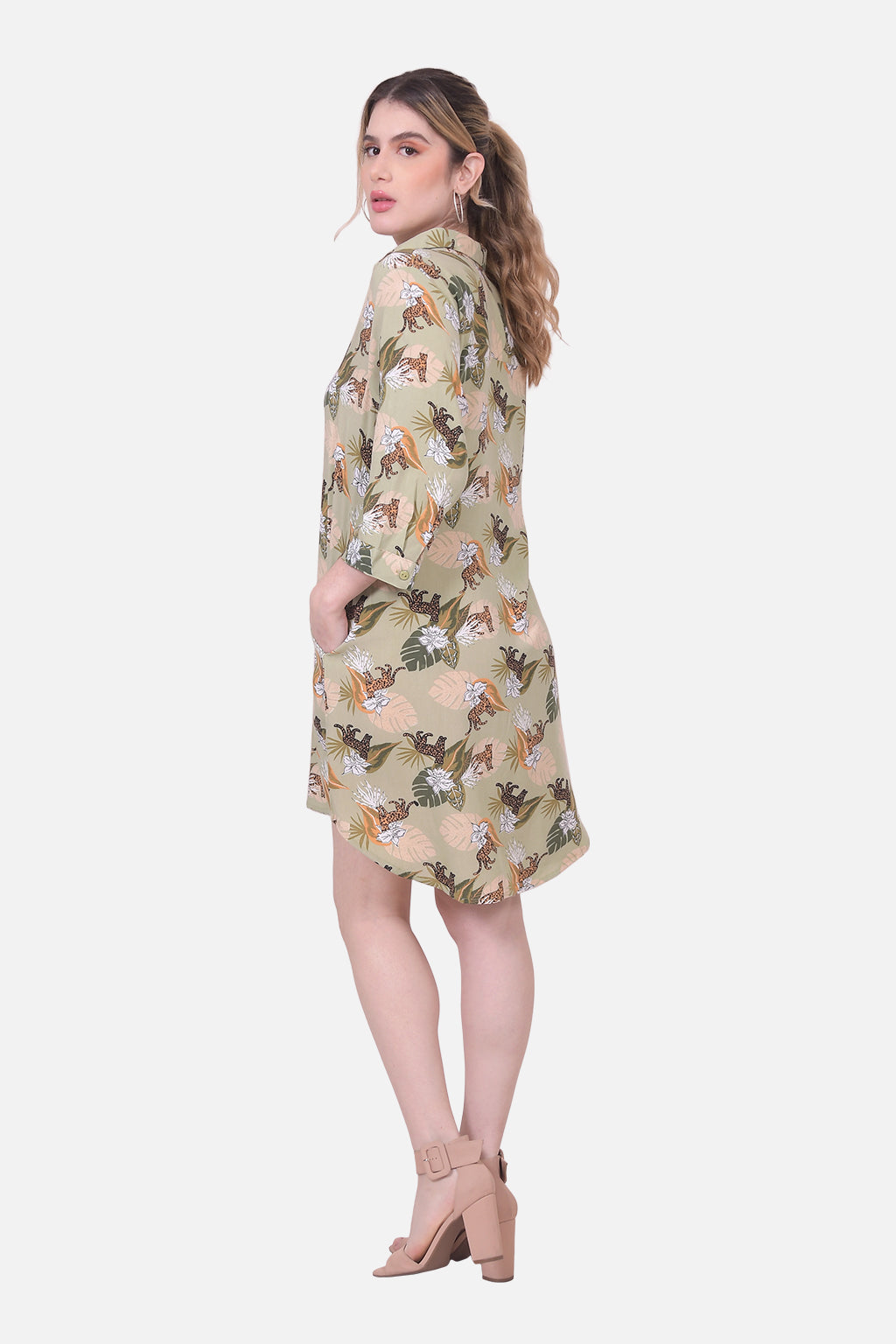 Vestido Araceli - Oliva