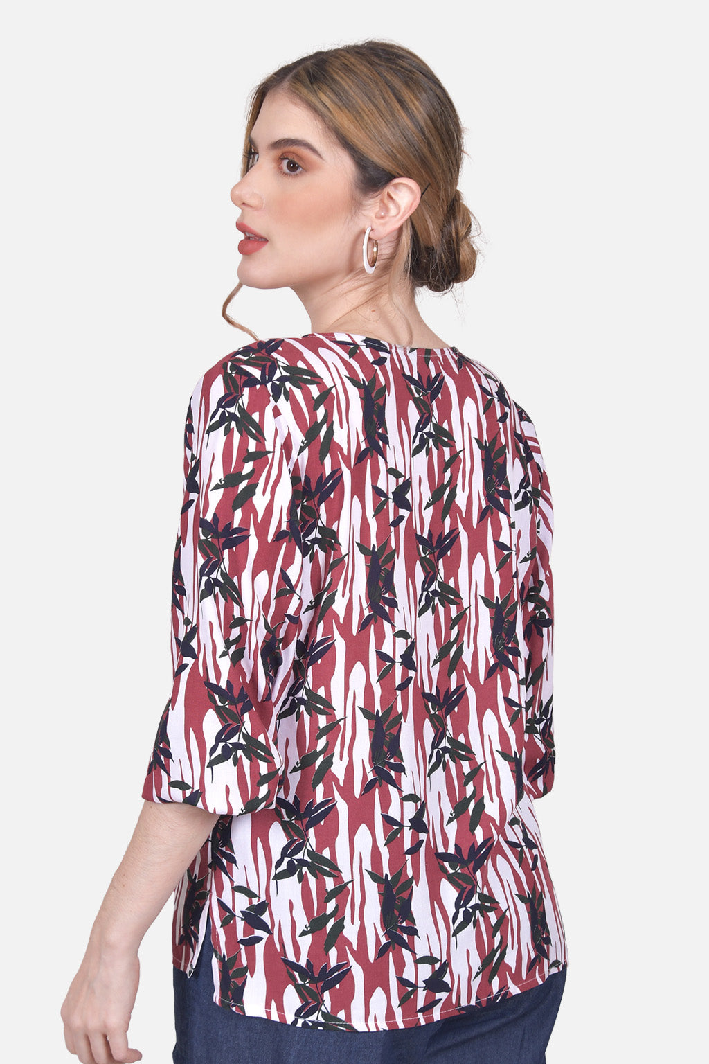 Blusa Justina - Vinotinto