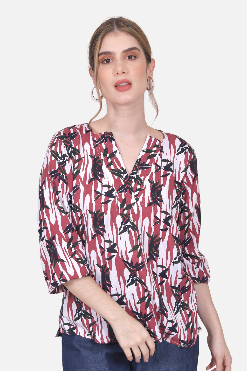 Blusa Justina - Vinotinto