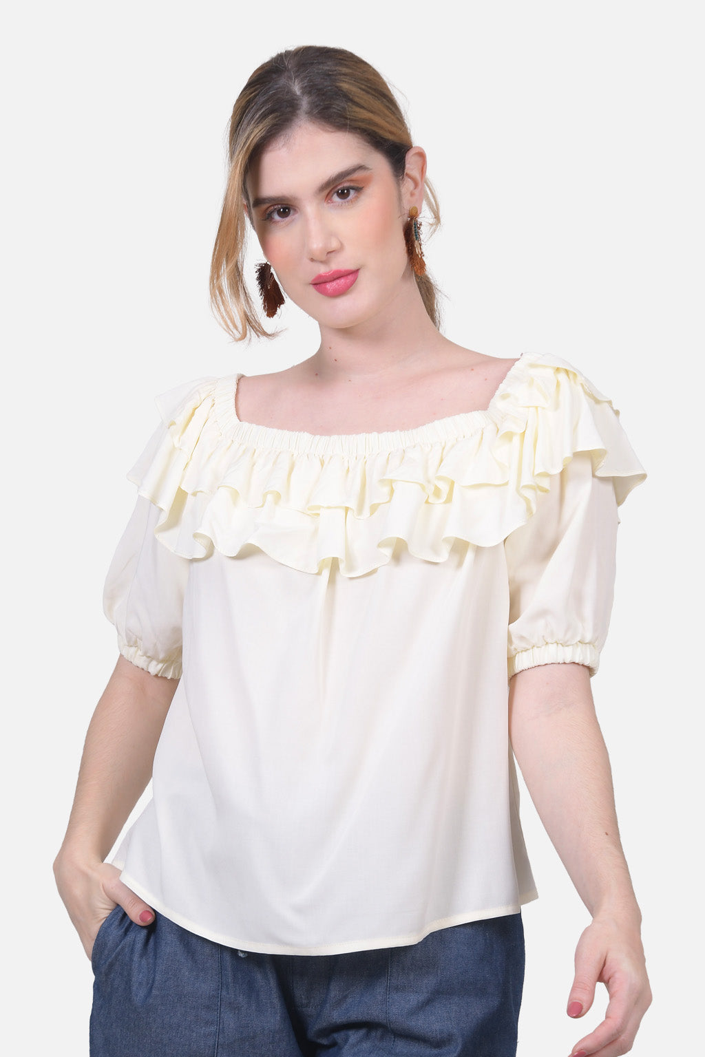 Blusa Frida - Crudo Oscuro