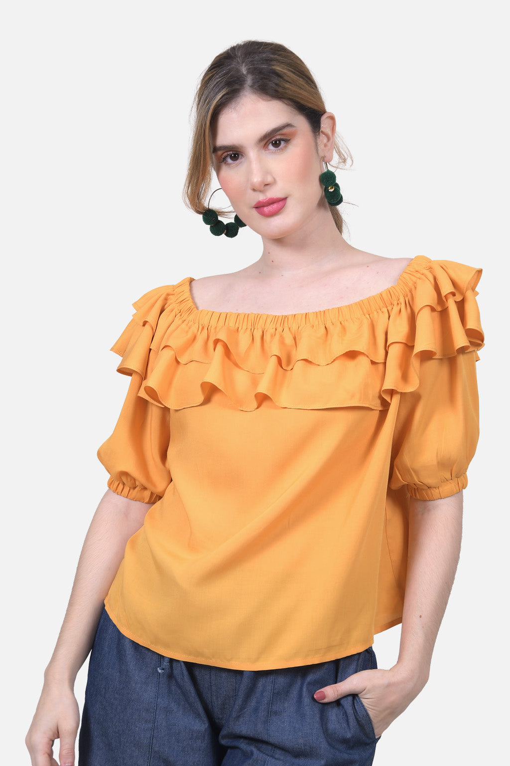 Blusa Frida - Mostaza Claro 