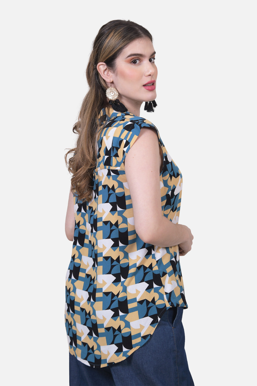 Blusa Florina - Petroleo