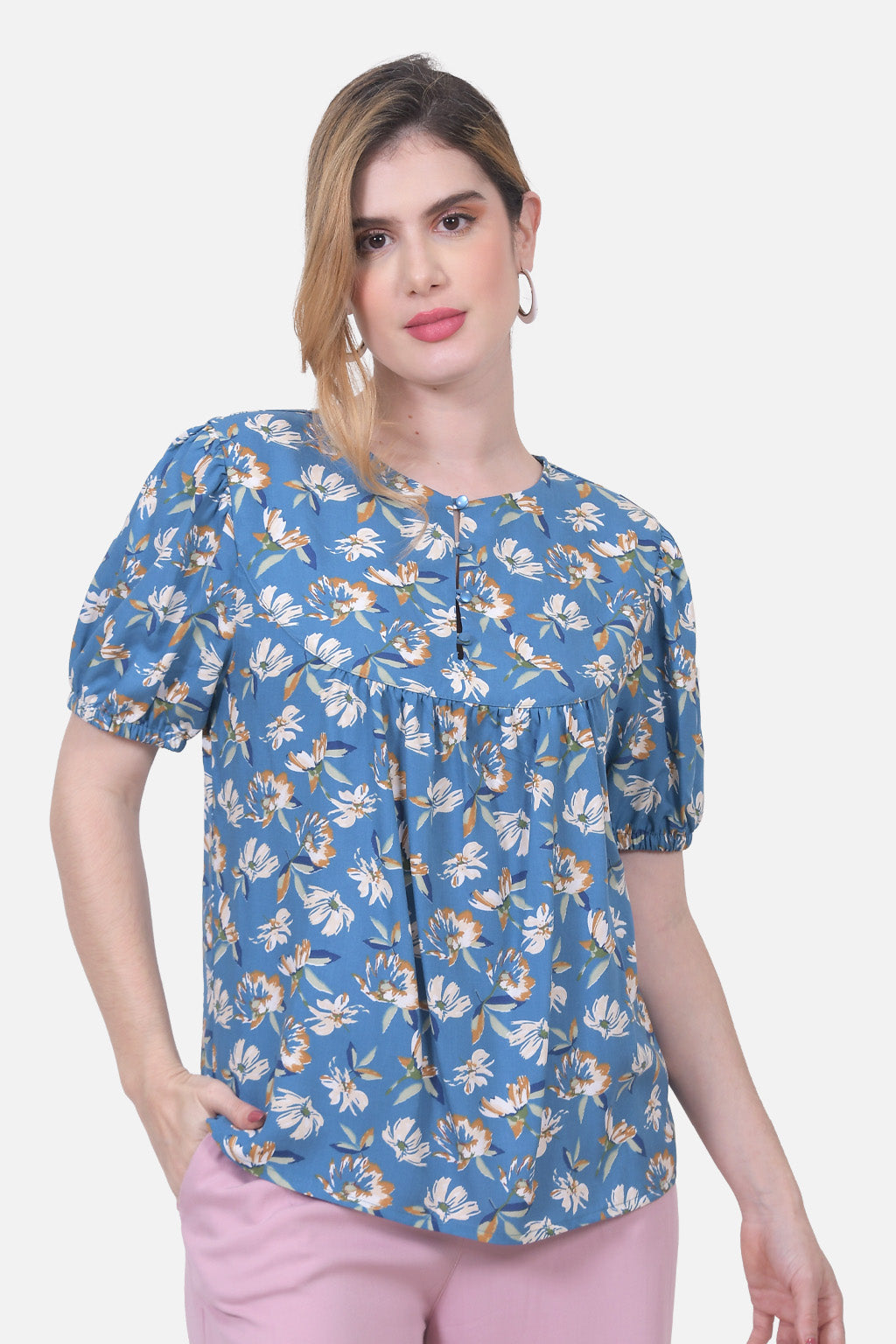 Blusa Selene - Azul Hortencia