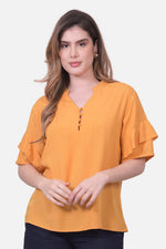 Blusa Clemencia - Mostaza Claro 