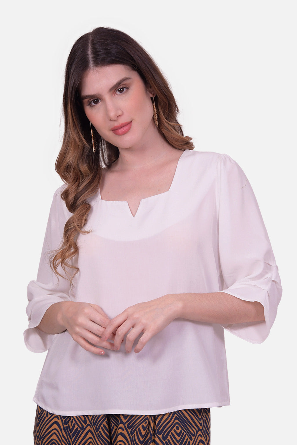 Blusa Ikia - Crudo