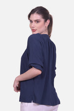Blusa Zelie - Azul Navy