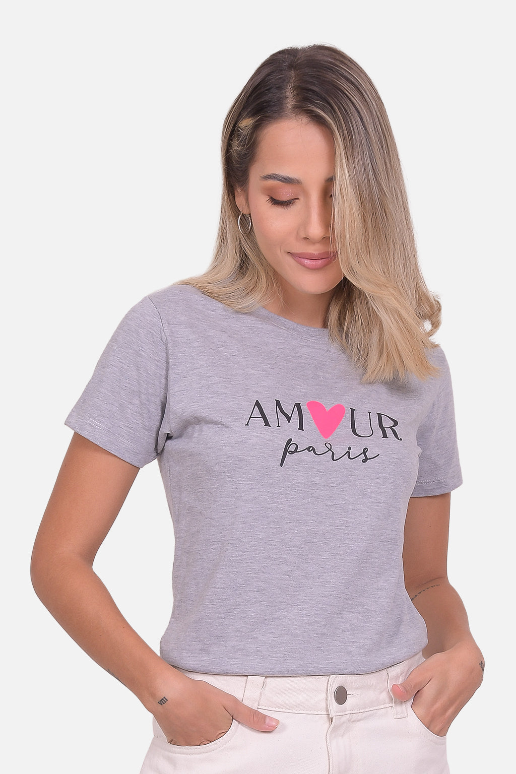 Camiseta Estampada 920 - Gris Jaspe