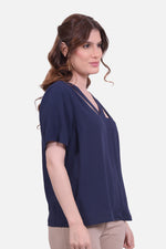 Blusa Zaida - Azul Navy