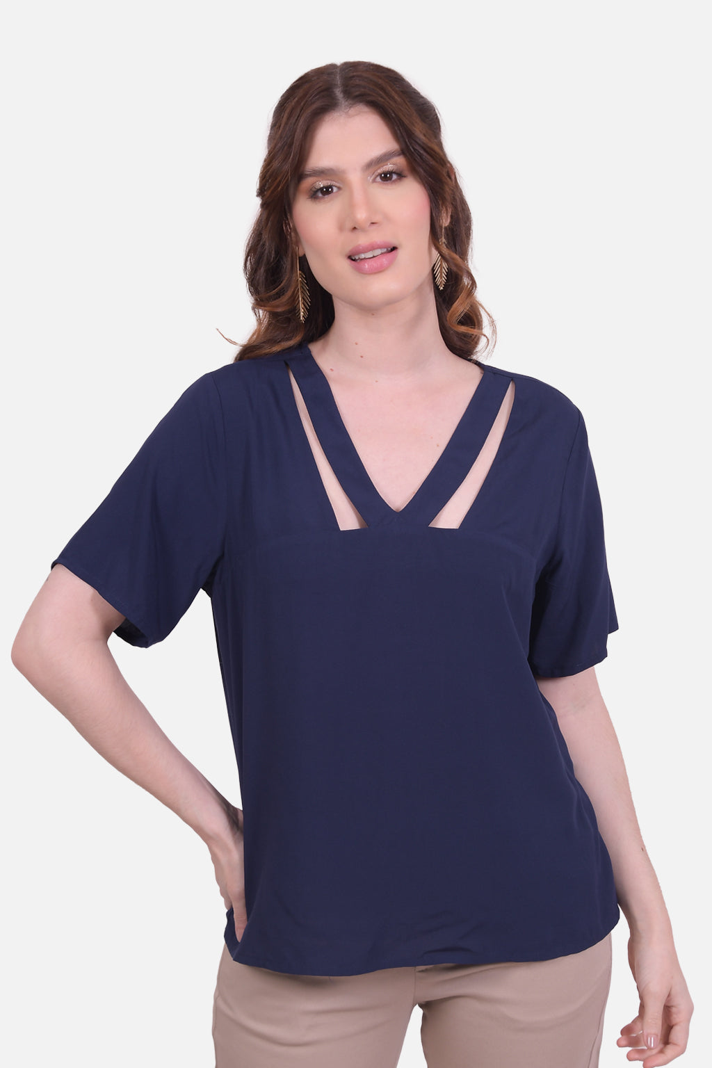 Blusa Zaida - Azul Navy