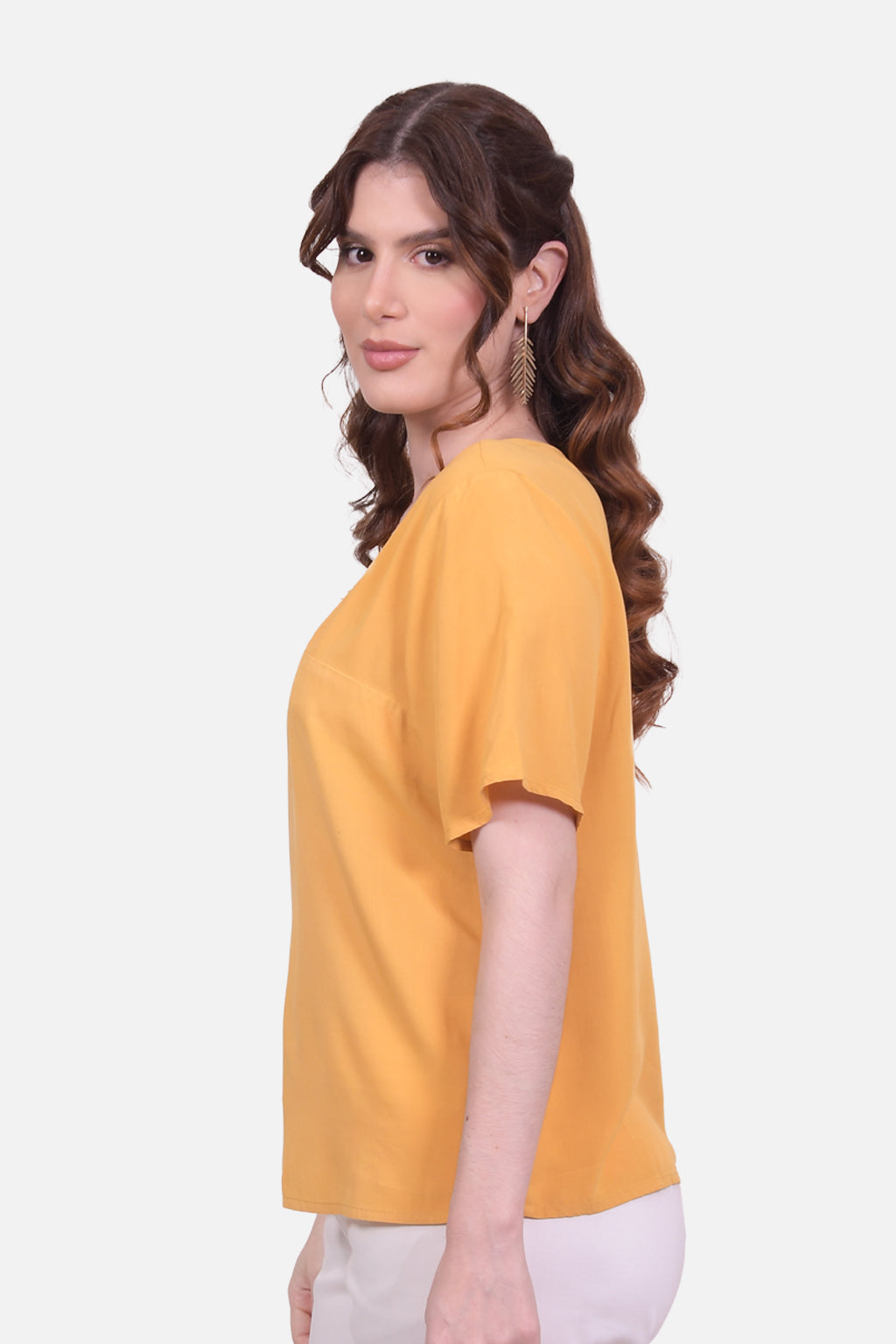 Blusa Zaida - Mostaza