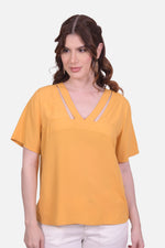 Blusa Zaida - Mostaza