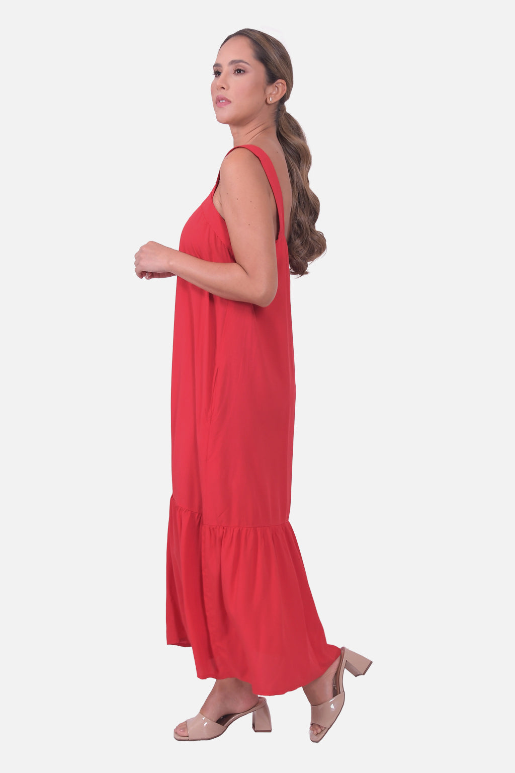 Vestido Damasco - Rojo