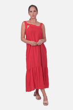 Vestido Damasco - Rojo