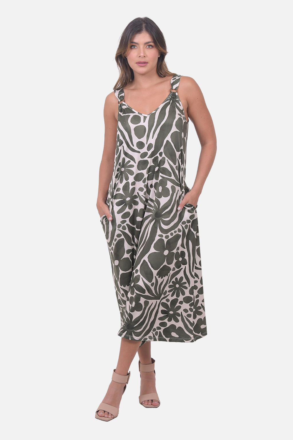 Vestido Madison - Verde Militar