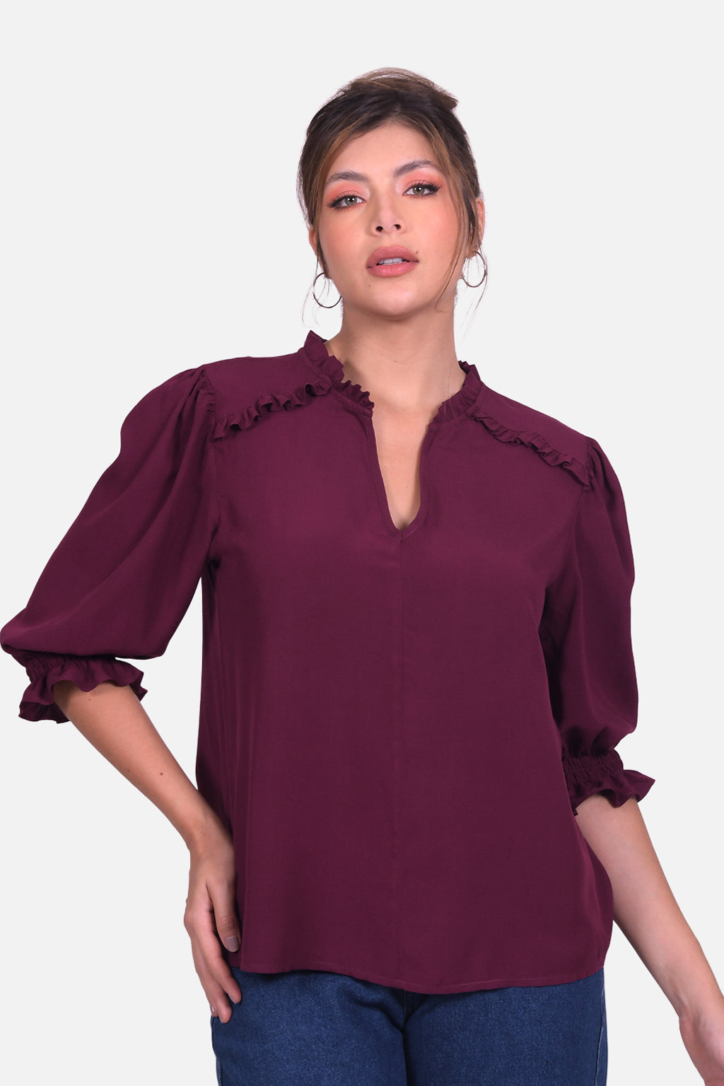 Blusa Cadiz - Vino