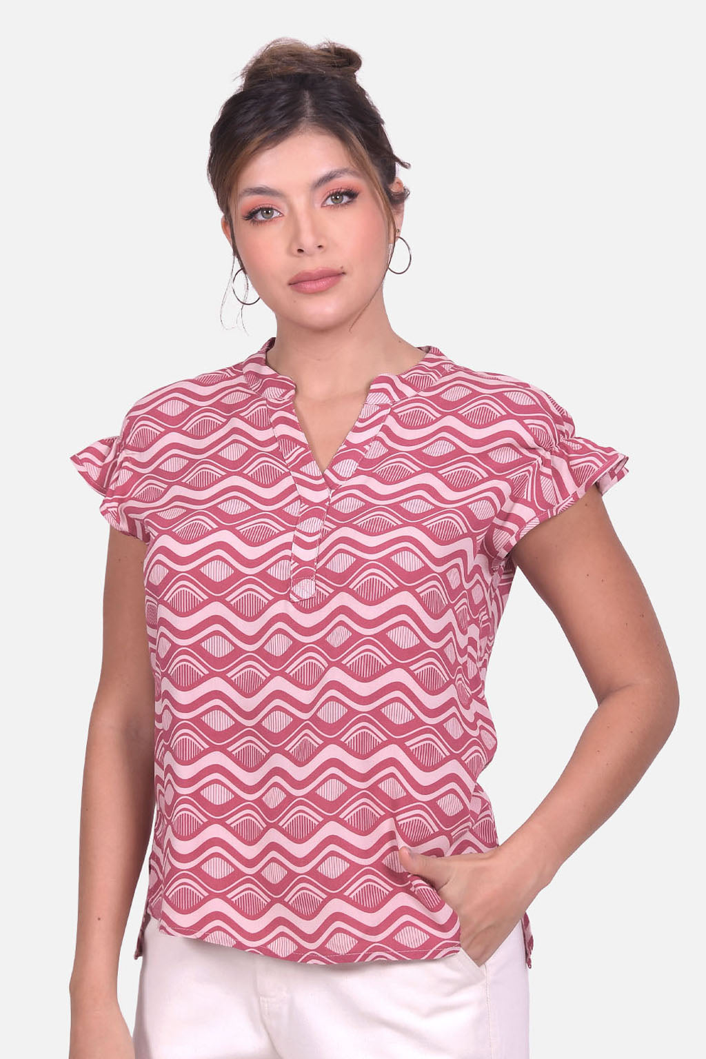 Blusa Ankara - Vinotinto
