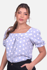 Blusa Espinela - Azul Hortencia