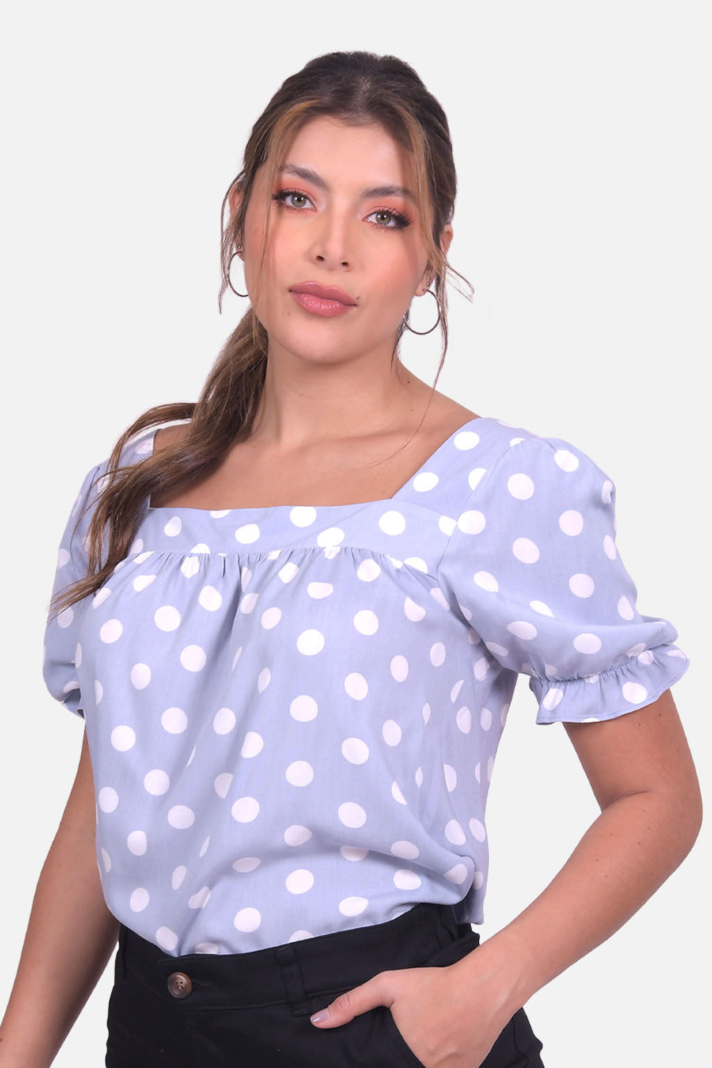 Blusa Espinela - Azul Hortencia