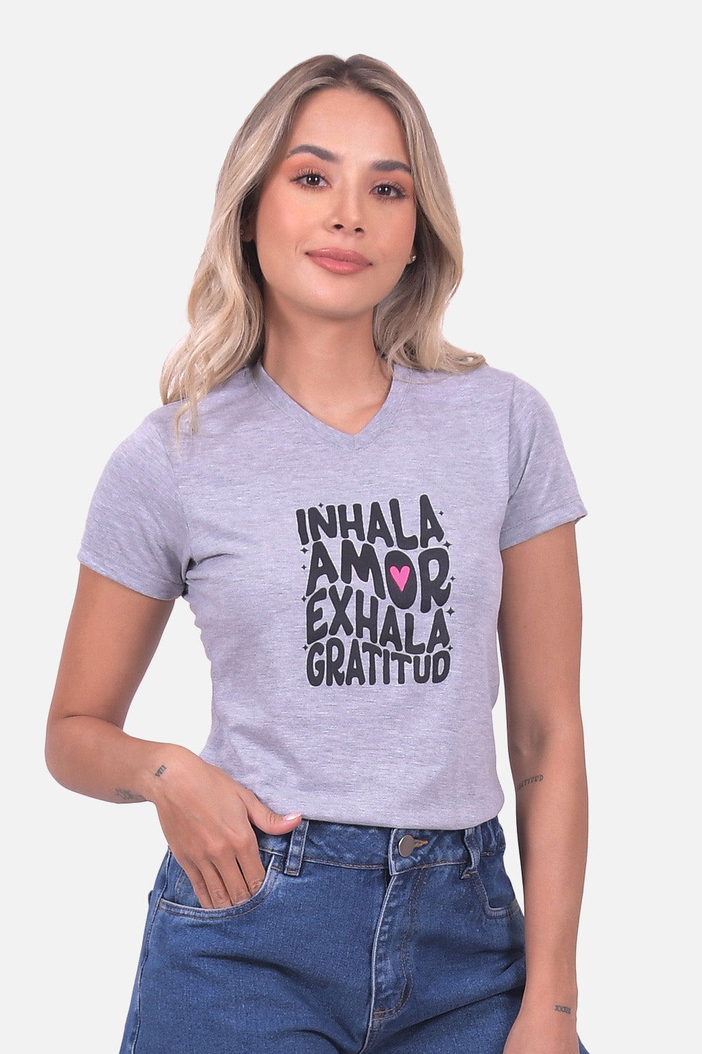 Camiseta Estampada 900 - Gris Jaspe