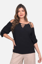 Blusa Amatista - Negra