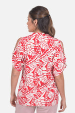 Blusa Marfil - Roja