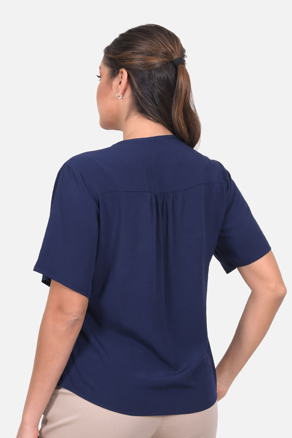 Blusa Flor - Azul Navy