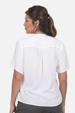 Blusa Flor - Crudo