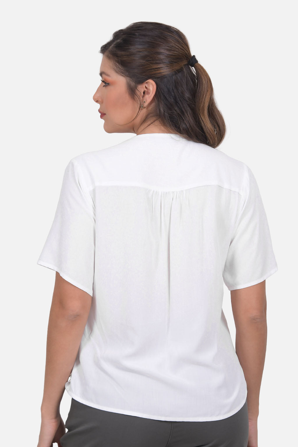 Blusa Flor - Crudo